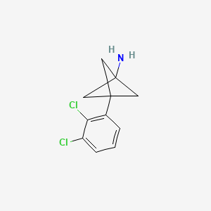 B2588802 3-(2,3-Dichlorophenyl)bicyclo[1.1.1]pentan-1-amine CAS No. 2287318-00-5