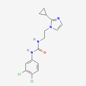 1-(2-(2-cyclopropyl-1H-imidazol-1-yl)ethyl)-3-(3,4-dichlorophenyl)urea