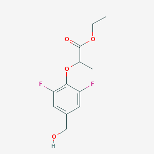 Ethyl 2-[2,6-difluoro-4-(hydroxymethyl)phenoxy]propanoate