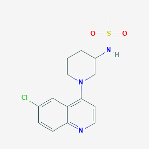 N-[1-(6-Chloroquinolin-4-YL)piperidin-3-YL]methanesulfonamide