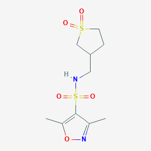 N-((1,1-dioxidotetrahydrothiophen-3-yl)methyl)-3,5-dimethylisoxazole-4-sulfonamide