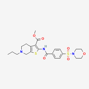 Methyl 2-(4-(morpholinosulfonyl)benzamido)-6-propyl-4,5,6,7-tetrahydrothieno[2,3-c]pyridine-3-carboxylate