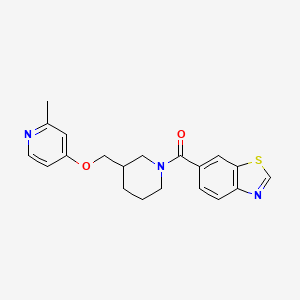 1,3-Benzothiazol-6-yl-[3-[(2-methylpyridin-4-yl)oxymethyl]piperidin-1-yl]methanone