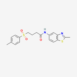 N-(2-methylbenzo[d]thiazol-5-yl)-4-tosylbutanamide