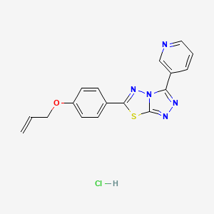 6-(4-Prop-2-enoxyphenyl)-3-pyridin-3-yl-[1,2,4]triazolo[3,4-b][1,3,4]thiadiazole;hydrochloride