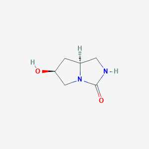 (6S,7As)-6-hydroxy-1,2,5,6,7,7a-hexahydropyrrolo[1,2-c]imidazol-3-one