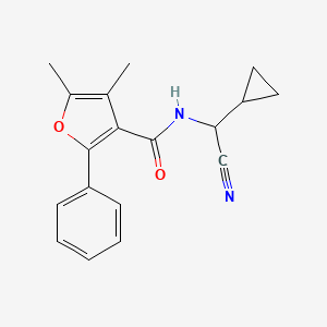 N-[Cyano(cyclopropyl)methyl]-4,5-dimethyl-2-phenylfuran-3-carboxamide