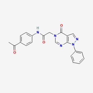 N-(4-acetylphenyl)-2-(4-oxo-1-phenyl-1H-pyrazolo[3,4-d]pyrimidin-5(4H)-yl)acetamide