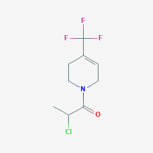 2-Chloro-1-[4-(trifluoromethyl)-3,6-dihydro-2H-pyridin-1-yl]propan-1-one