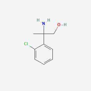 molecular formula C9H12ClNO B2588904 2-Amino-2-(2-chlorophenyl)propan-1-ol CAS No. 1183141-38-9