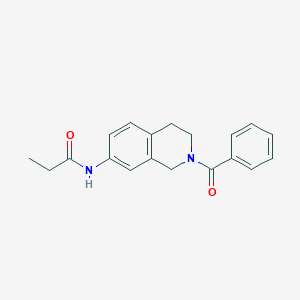 N-(2-benzoyl-1,2,3,4-tetrahydroisoquinolin-7-yl)propionamide