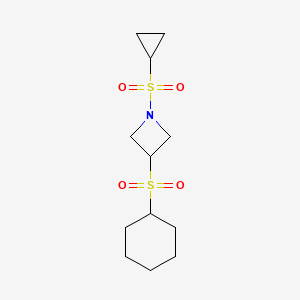 3-(Cyclohexylsulfonyl)-1-(cyclopropylsulfonyl)azetidine
