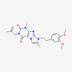 8-(3,4-dimethoxyphenethyl)-1,7-dimethyl-3-(2-methylallyl)-1H-imidazo[2,1-f]purine-2,4(3H,8H)-dione