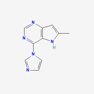 4-Imidazol-1-yl-6-methyl-5H-pyrrolo[3,2-d]pyrimidine