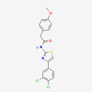 N-[4-(3,4-dichlorophenyl)-1,3-thiazol-2-yl]-2-(4-methoxyphenyl)acetamide