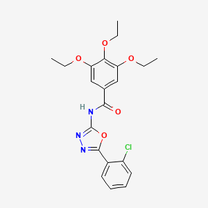 N-[5-(2-chlorophenyl)-1,3,4-oxadiazol-2-yl]-3,4,5-triethoxybenzamide