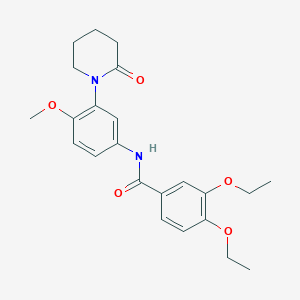 3,4-diethoxy-N-(4-methoxy-3-(2-oxopiperidin-1-yl)phenyl)benzamide