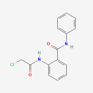 molecular formula C15H13ClN2O2 B2588935 2-[(chloroacetyl)amino]-N-phenylbenzamide CAS No. 18871-29-9