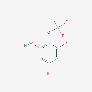 molecular formula C7H3BrF4O2 B2588940 5-Bromo-3-fluoro-2-(trifluoromethoxy)phenol CAS No. 1804845-33-7