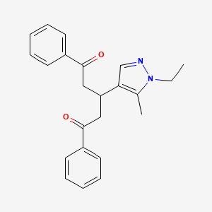 3-(1-ethyl-5-methyl-1H-pyrazol-4-yl)-1,5-diphenylpentane-1,5-dione
