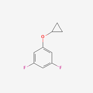 molecular formula C9H8F2O B2588970 1-Cyclopropoxy-3,5-difluorobenzene CAS No. 1138331-79-9