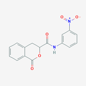molecular formula C16H12N2O5 B2588971 N-(3-nitrophenyl)-1-oxo-3,4-dihydroisochromene-3-carboxamide CAS No. 874466-88-3