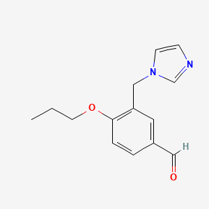 3-Imidazol-1-ylmethyl-4-propoxy-benzaldehyde