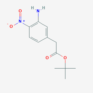 molecular formula C12H16N2O4 B2589012 Tert-butyl 2-(3-amino-4-nitrophenyl)acetate CAS No. 2248329-09-9