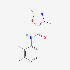 molecular formula C14H16N2O2 B2589032 N-(2,3-dimethylphenyl)-2,4-dimethyl-1,3-oxazole-5-carboxamide CAS No. 847399-91-1