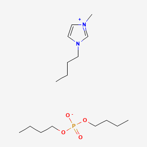 molecular formula C16H33N2O4P B2589043 1-Butyl-3-methylimidazolium dibutyl phosphate CAS No. 663199-28-8