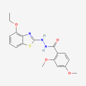 N'-(4-ethoxy-1,3-benzothiazol-2-yl)-2,4-dimethoxybenzohydrazide