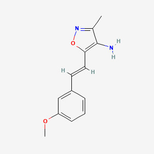(E)-5-(3-methoxystyryl)-3-methylisoxazol-4-amine