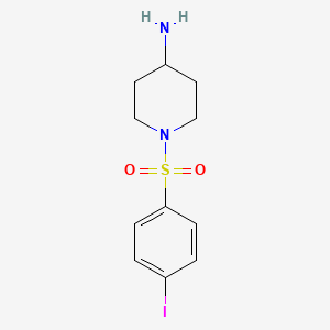 1-(4-Iodobenzenesulfonyl)piperidin-4-amine