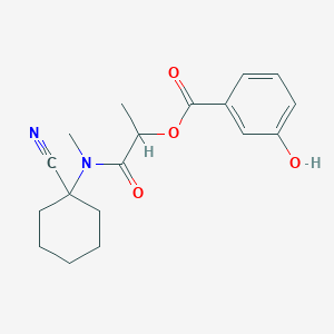 [1-[(1-Cyanocyclohexyl)-methylamino]-1-oxopropan-2-yl] 3-hydroxybenzoate