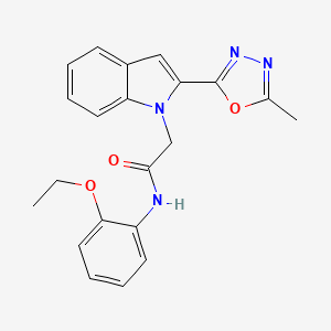 N-(2-ethoxyphenyl)-2-[2-(5-methyl-1,3,4-oxadiazol-2-yl)-1H-indol-1-yl]acetamide