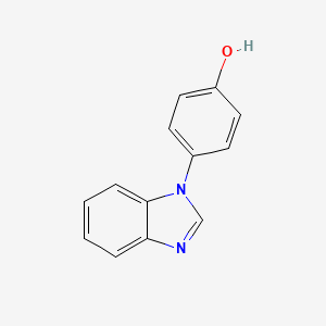 molecular formula C13H10N2O B2589089 4-(1H-1,3-benzodiazol-1-yl)phenol CAS No. 81376-56-9