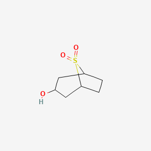 molecular formula C7H12O3S B2589090 3-Hydroxy-8lambda6-thiabicyclo[3.2.1]octane-8,8-dione CAS No. 2094363-16-1
