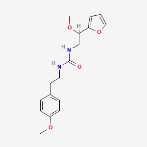 molecular formula C17H22N2O4 B2589092 1-(2-(Furan-2-yl)-2-methoxyethyl)-3-(4-methoxyphenethyl)urea CAS No. 1798486-86-8