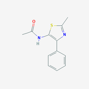 molecular formula C12H12N2OS B258912 N-(2-methyl-4-phenyl-1,3-thiazol-5-yl)acetamide 
