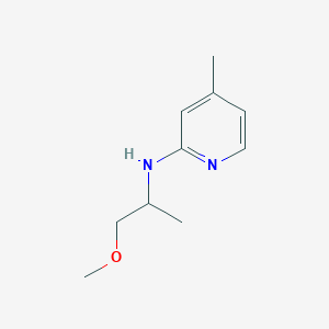 molecular formula C10H16N2O B2589121 N-(1-Methoxypropan-2-yl)-4-methylpyridin-2-amine CAS No. 1248433-67-1