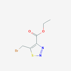 molecular formula C6H7BrN2O2S B2589164 Ethyl 5-bromomethyl-[1,2,3]thiadiazole-4-carboxylate CAS No. 80022-72-6