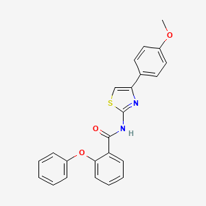 molecular formula C23H18N2O3S B2589275 N-[4-(4-methoxyphenyl)-1,3-thiazol-2-yl]-2-phenoxybenzamide CAS No. 328539-54-4
