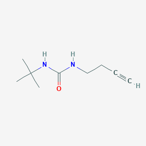 molecular formula C9H16N2O B2589281 1-(But-3-yn-1-yl)-3-(tert-butyl)urea CAS No. 1343989-51-4