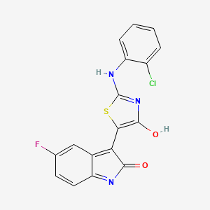molecular formula C17H9ClFN3O2S B2589348 J30-8 