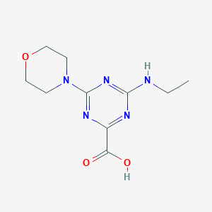 4-Ethylamino-6-morpholin-4-yl-[1,3,5]triazine-2-carboxylic acid