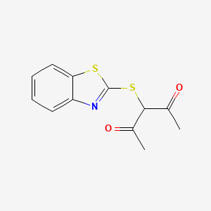 3-Benzothiazol-2-ylsulfanyl-pentane-2,4-dione