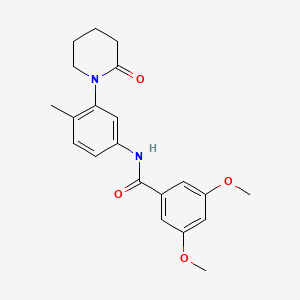 3,5-dimethoxy-N-(4-methyl-3-(2-oxopiperidin-1-yl)phenyl)benzamide