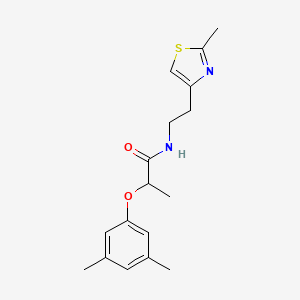 molecular formula C17H22N2O2S B2589527 2-(3,5-dimethylphenoxy)-N-[2-(2-methyl-1,3-thiazol-4-yl)ethyl]propanamide CAS No. 919069-47-9