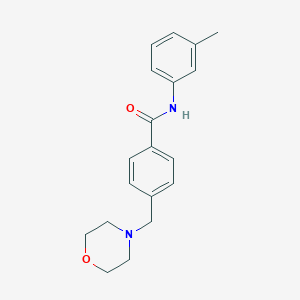 molecular formula C19H22N2O2 B258954 N-(3-methylphenyl)-4-(morpholin-4-ylmethyl)benzamide 