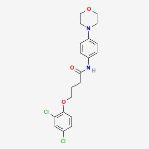 molecular formula C20H22Cl2N2O3 B2589546 4-(2,4-dichlorophenoxy)-N-[4-(morpholin-4-yl)phenyl]butanamide CAS No. 327103-09-3